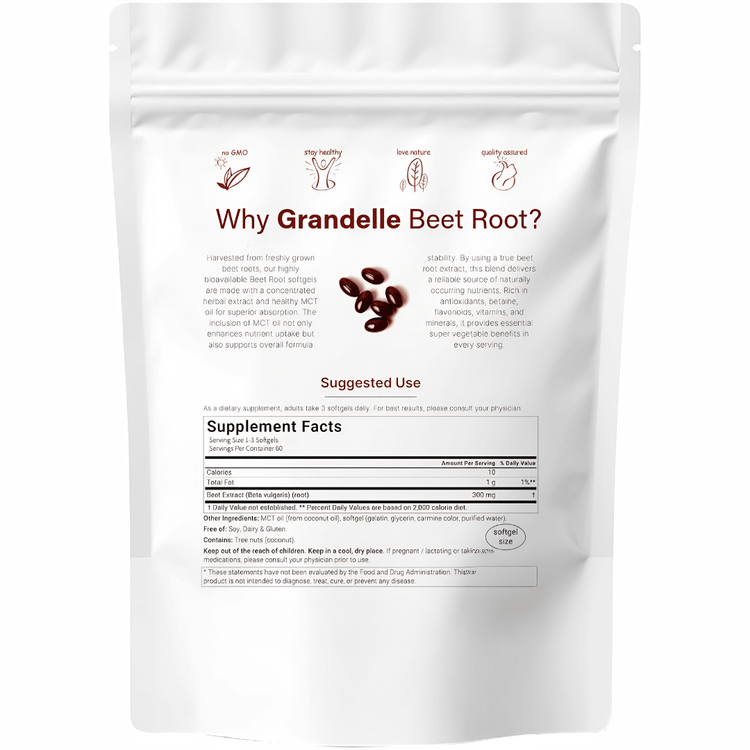 Grandelle™ - Grandelle Beet Root with MCT Oil, 60 Softgels