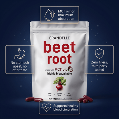 Grandelle™ - Grandelle Beetroot with MCT Oil, 60 Softgels