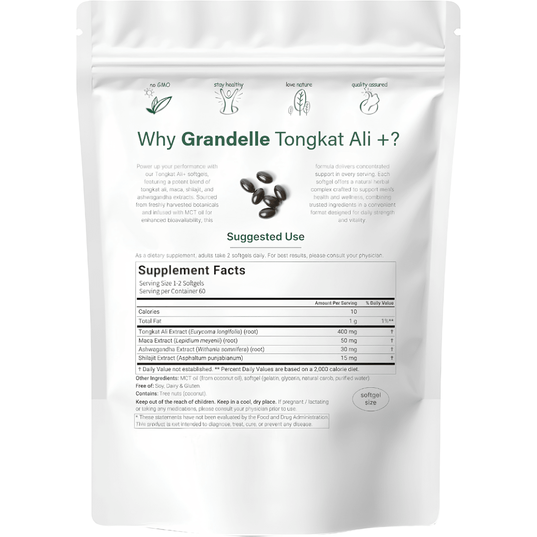 Grandelle™ - Grandelle Tongkat Ali+ with MCT Oil, 60 Softgels